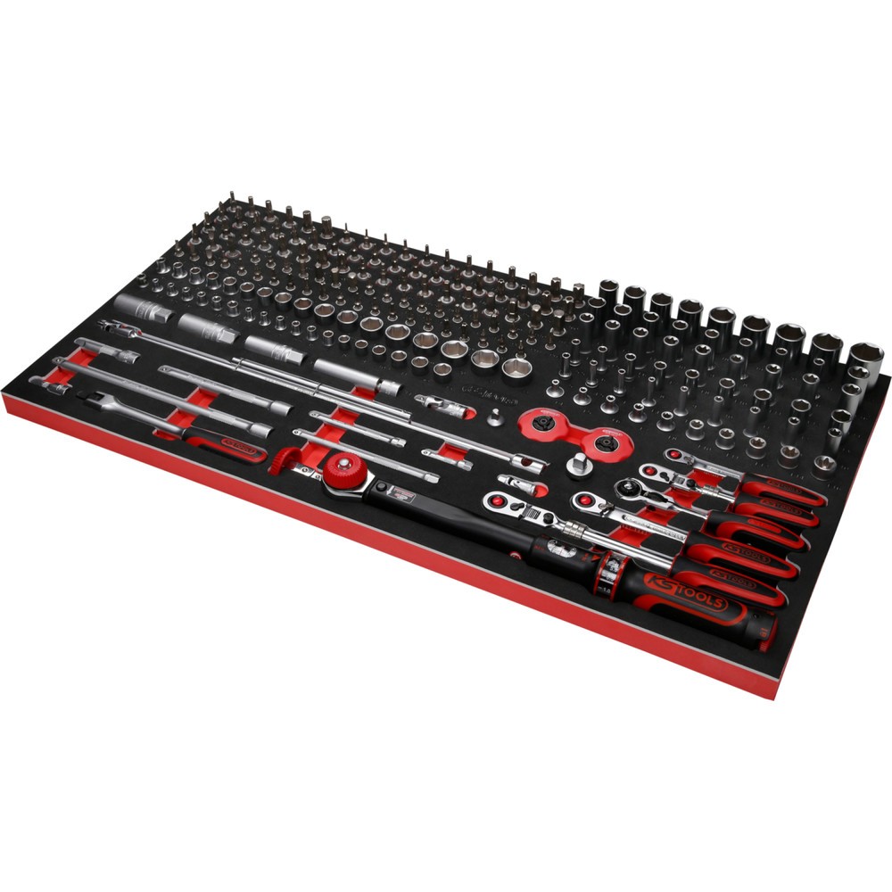 Produktabbildung Nr. 4: KS TOOLS 1/4'' + 3/8'' Steckschlüssel-Satz in Schaumstoffeinlage, 213-tlg