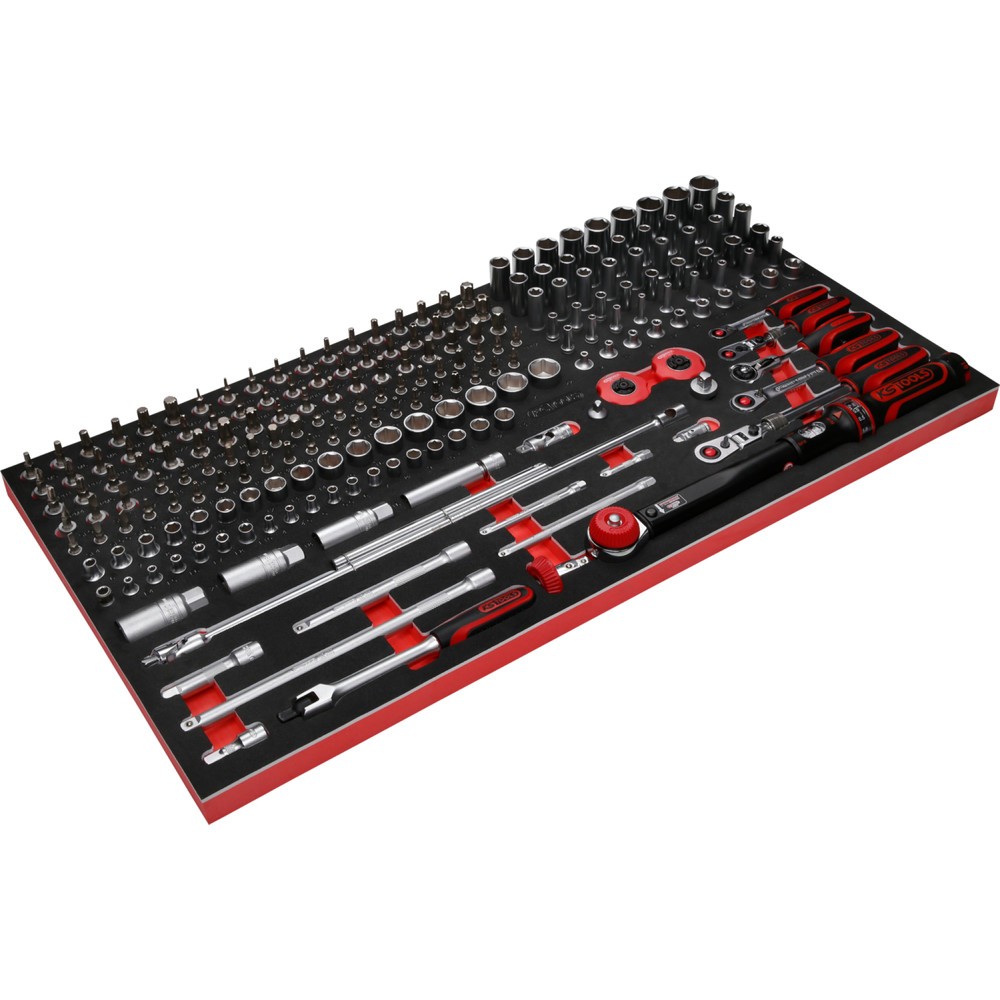 Produktabbildung Nr. 5: KS TOOLS 1/4'' + 3/8'' Steckschlüssel-Satz in Schaumstoffeinlage, 213-tlg