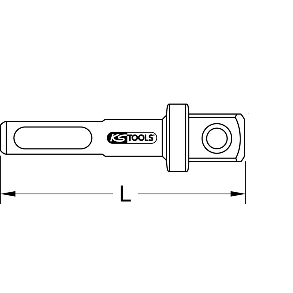 Produktabbildung Nr. 3: KS TOOLS 3/8" SDS-Vierkant-Adapter, 60mm