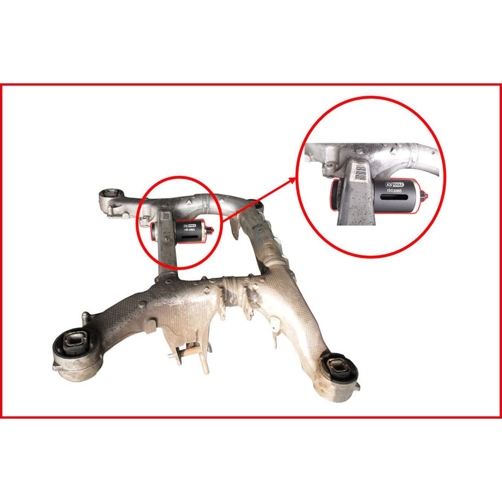 Produktabbildung Nr. 5: KS TOOLS Silentlagerwerkzeug-Satz für BMW Hinterachsträger, 7-tlg