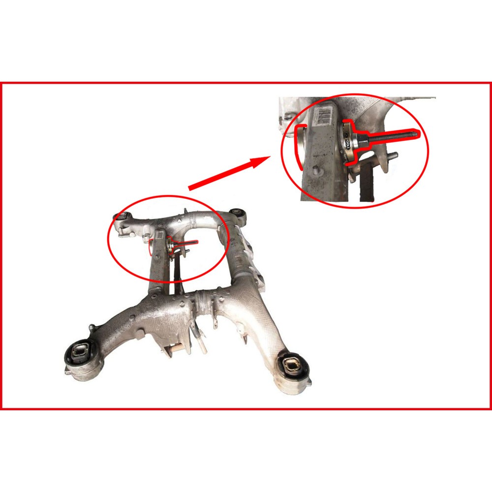 Produktabbildung Nr. 7: KS TOOLS Silentlagerwerkzeug-Satz für BMW Hinterachsträger, 7-tlg