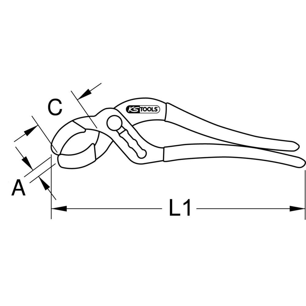 Produktabbildung Nr. 12: KS TOOLS Siphonzange, 100mm