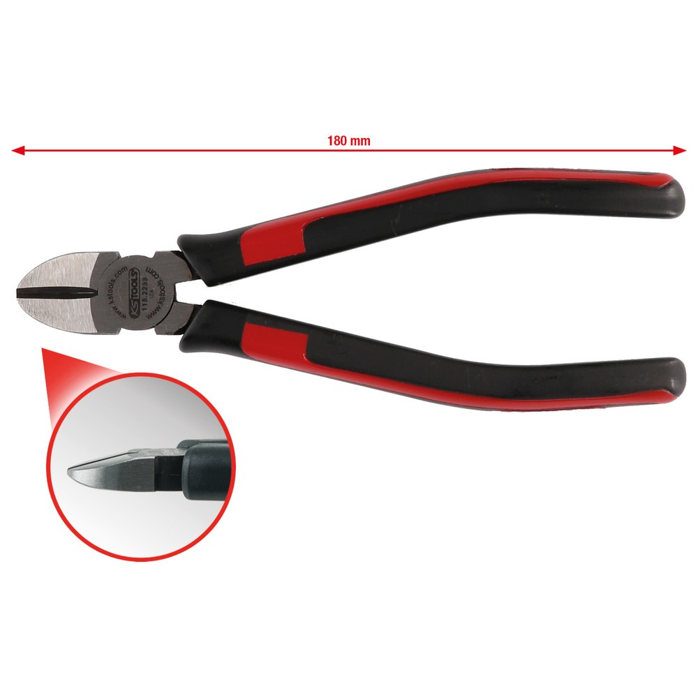 Produktabbildung Nr. 2: KS TOOLS SlimPOWER Diagonal-Seitenschneider, 180mm