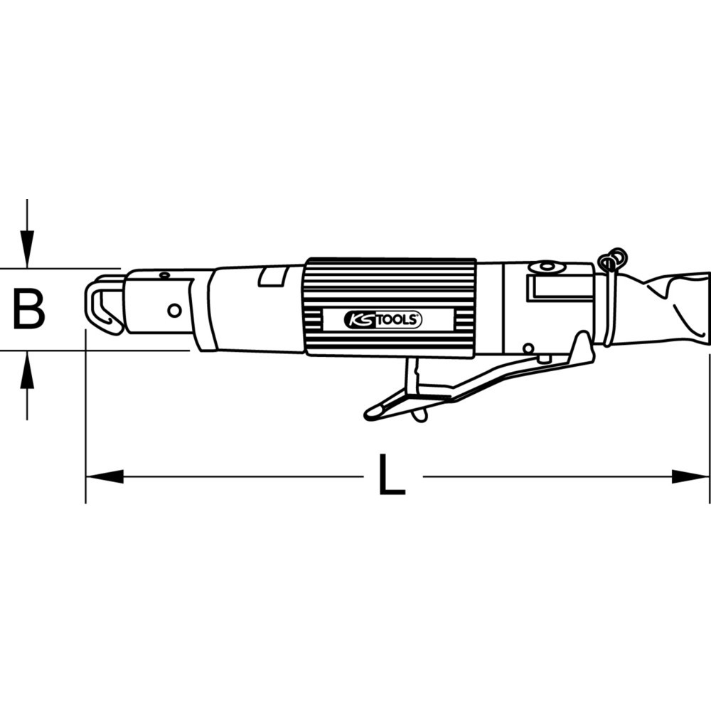 Produktabbildung Nr. 11: KS TOOLS SlimPOWER Mini-Druckluft-Karosserie-Stichsäge, 170mm