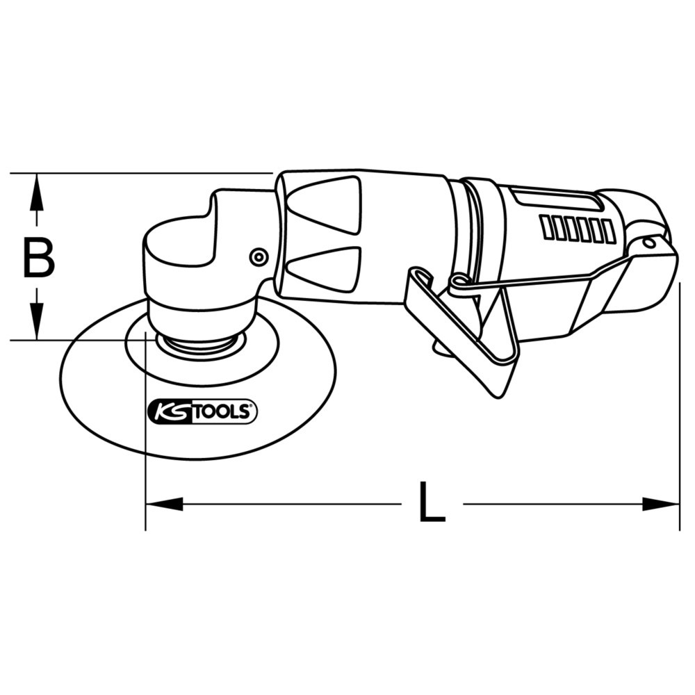 Produktabbildung Nr. 11: KS TOOLS 1/4" SlimPOWER Mini-Druckluft-Polierer
