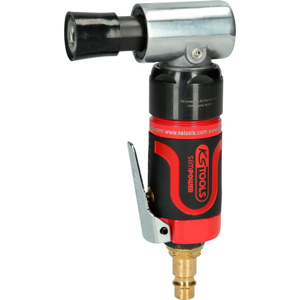 Produktabbildung: KS TOOLS SlimPOWER Mini-Druckluft-Schleifmaschine für kleine Pads, 19000 U/min
