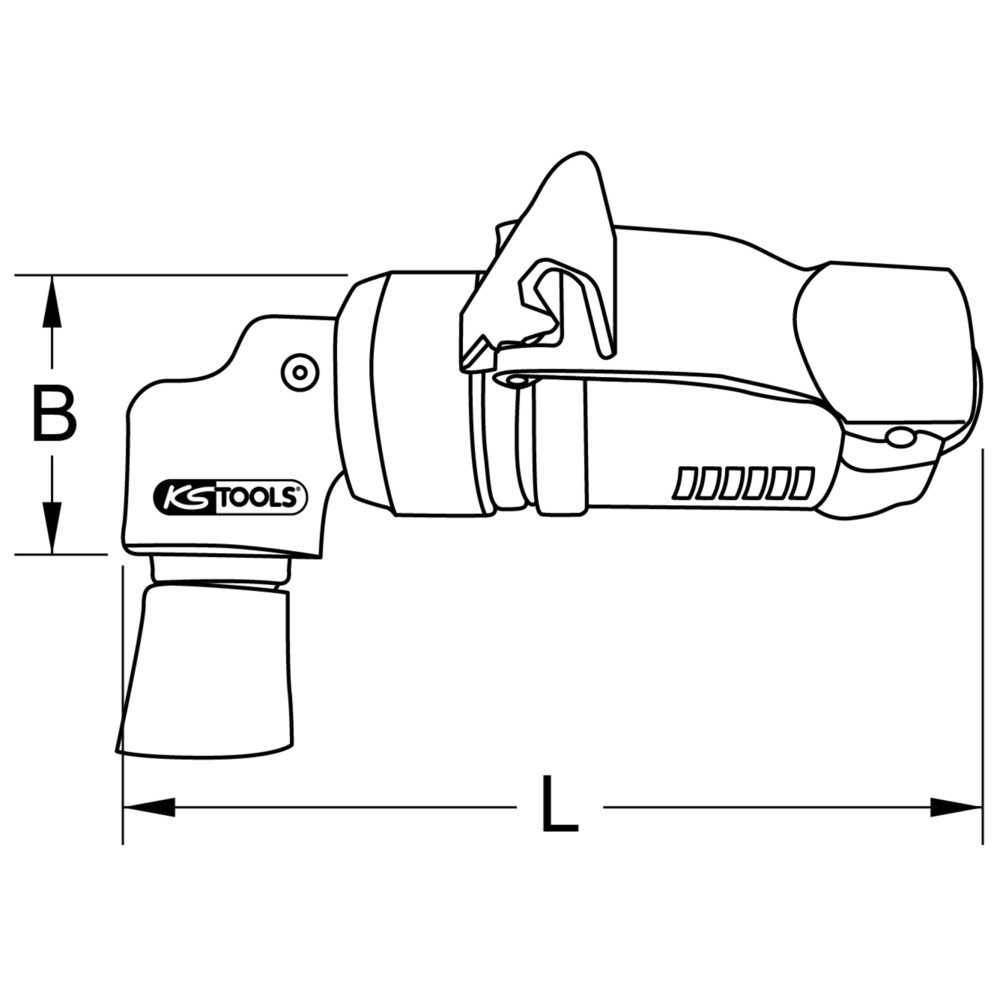 Produktabbildung Nr. 10: KS TOOLS SlimPOWER Mini-Druckluft-Schleifmaschine für kleine Pads, 19000 U/min