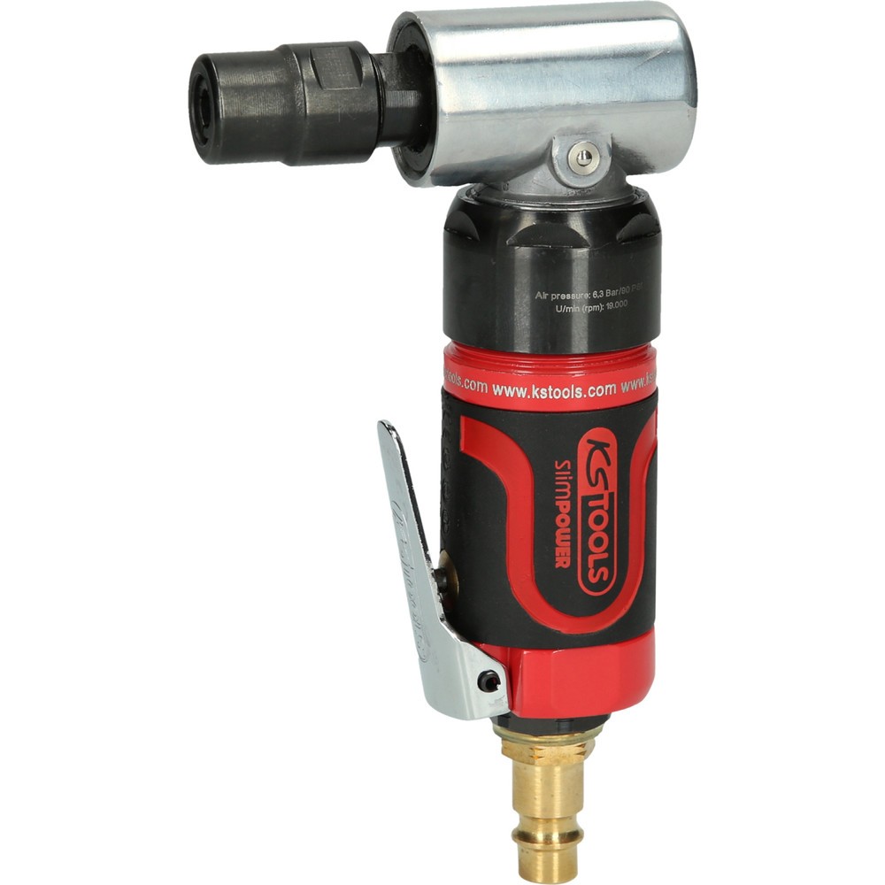Produktabbildung: KS TOOLS SlimPOWER Mini-Druckluft-Winkelstabschleifer, 19.000 U/min