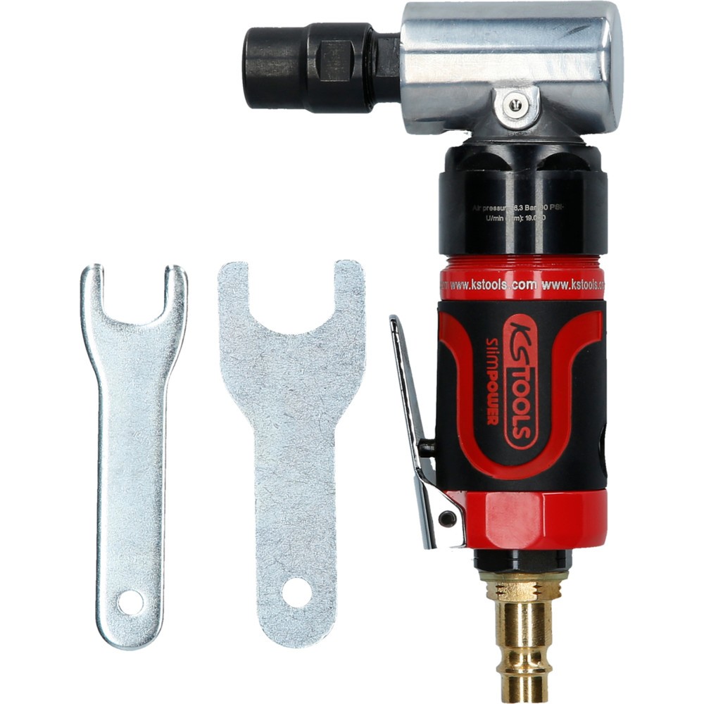 Produktabbildung Nr. 9: KS TOOLS SlimPOWER Mini-Druckluft-Winkelstabschleifer, 19.000 U/min