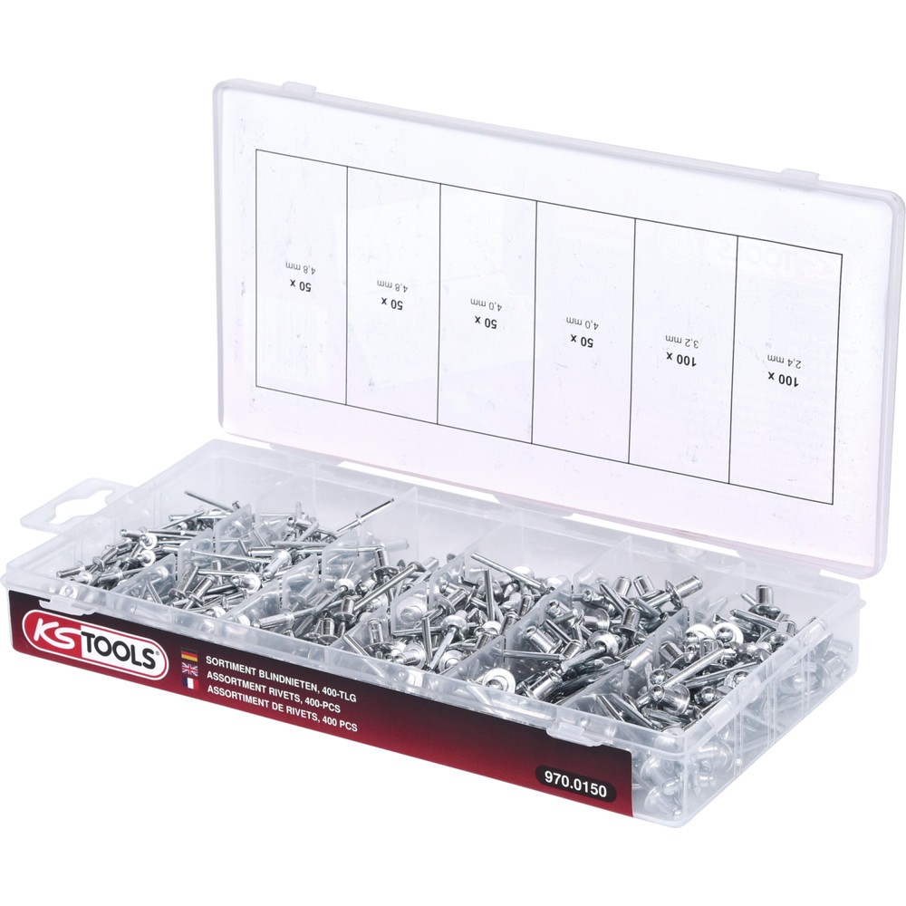 Produktabbildung Nr. 3: KS TOOLS Sortiment Blindnieten, 400-tlg