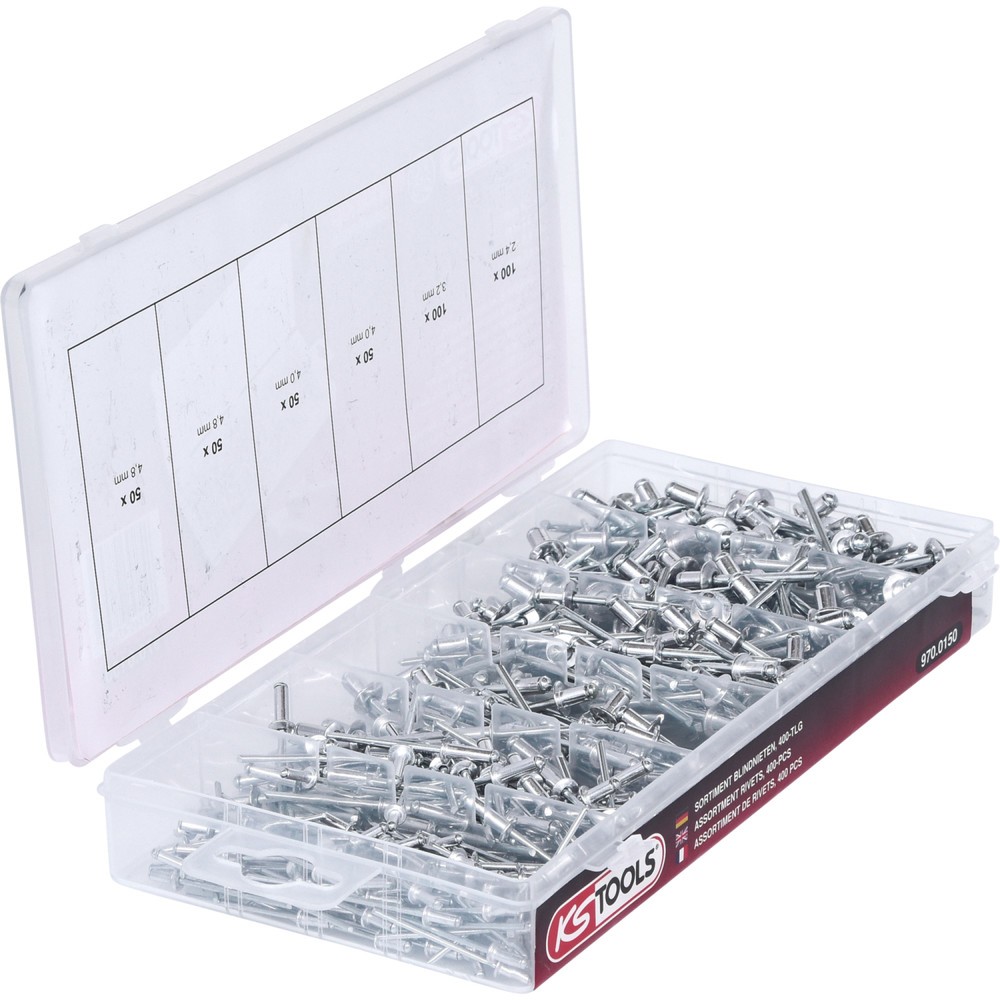 Produktabbildung Nr. 6: KS TOOLS Sortiment Blindnieten, 400-tlg