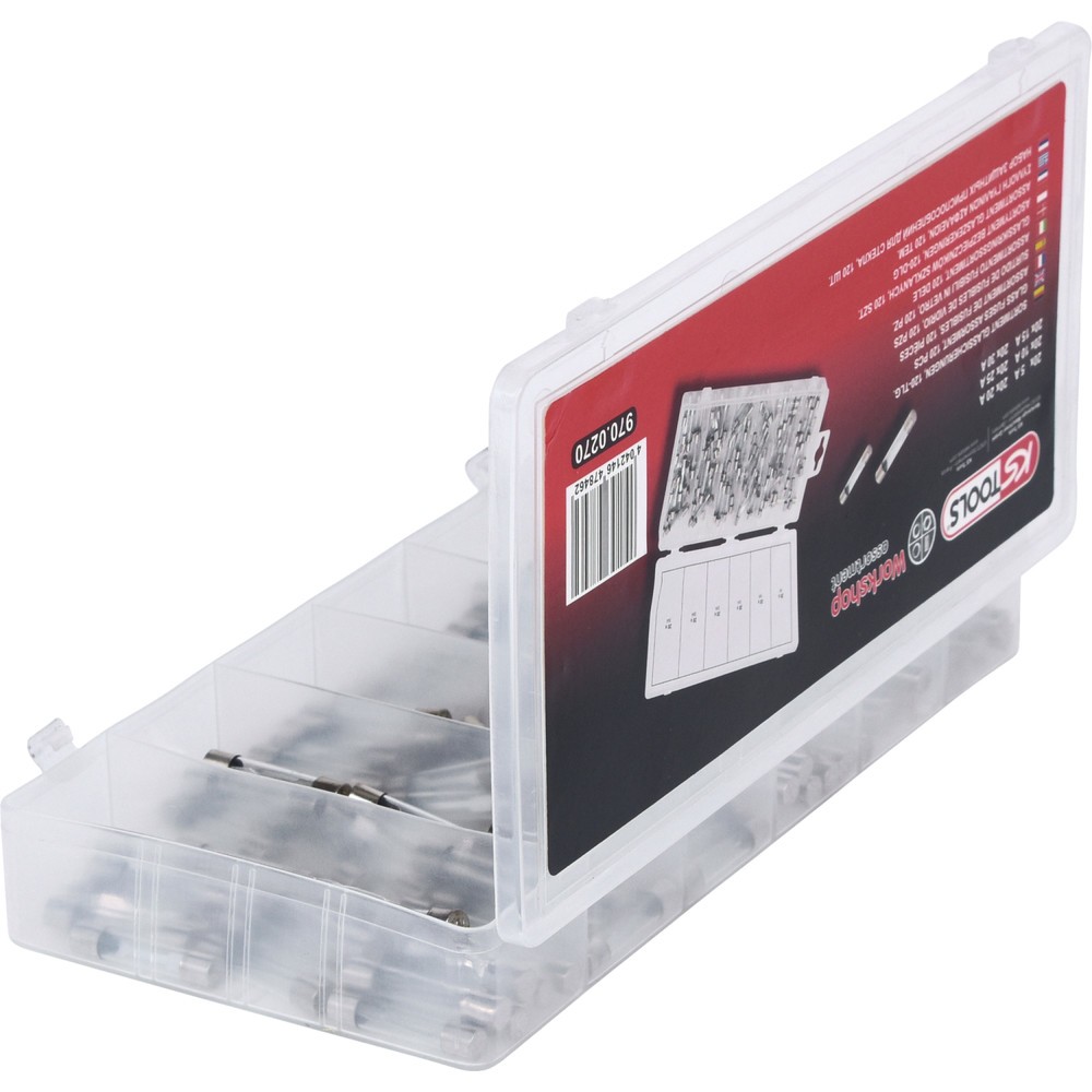 Produktabbildung Nr. 4: KS TOOLS Sortiment Glassicherungen, 5-30A, 120-tlg