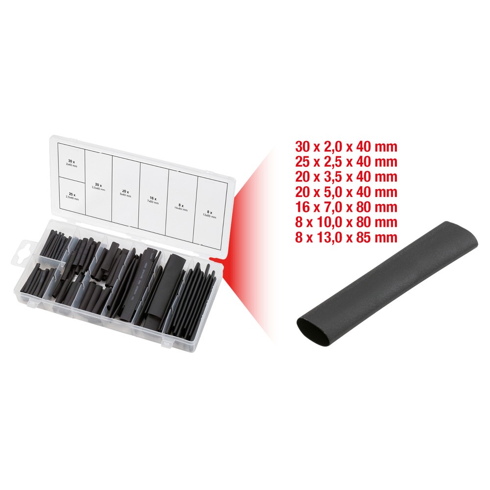 Produktabbildung Nr. 2: KS TOOLS Sortiment Schrumpfschläuche,2,0x40-13x80, 127-tlg