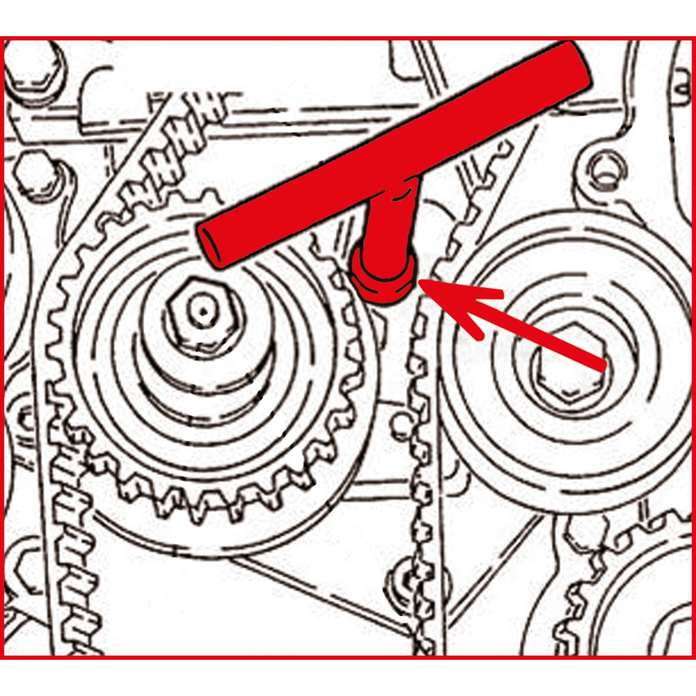 Produktabbildung Nr. 2: KS TOOLS Spannrollenschlüssel für Fiat