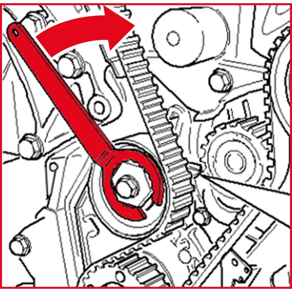 Produktabbildung: KS TOOLS Spannrollenschlüssel 32,0 mm
