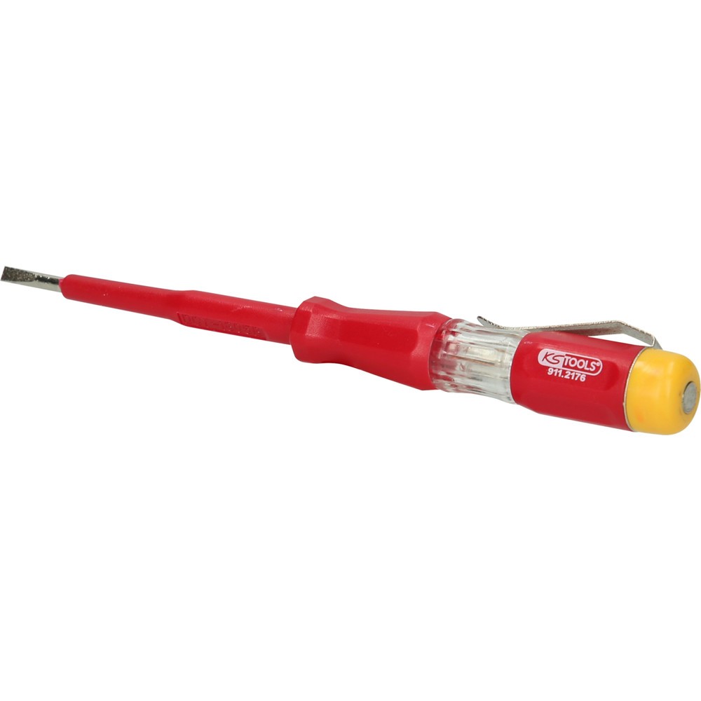 Produktabbildung Nr. 7: KS TOOLS Spannungsprüfer mit Schutzisolierung 100-500 V, 140mm