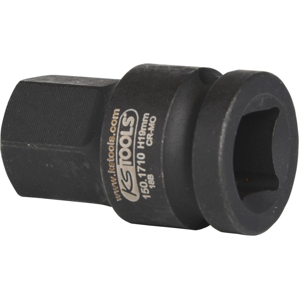 Produktabbildung Nr. 4: KS TOOLS 1/2" Kraft-Bit-Stecknuss, Innensechskant, 19mm