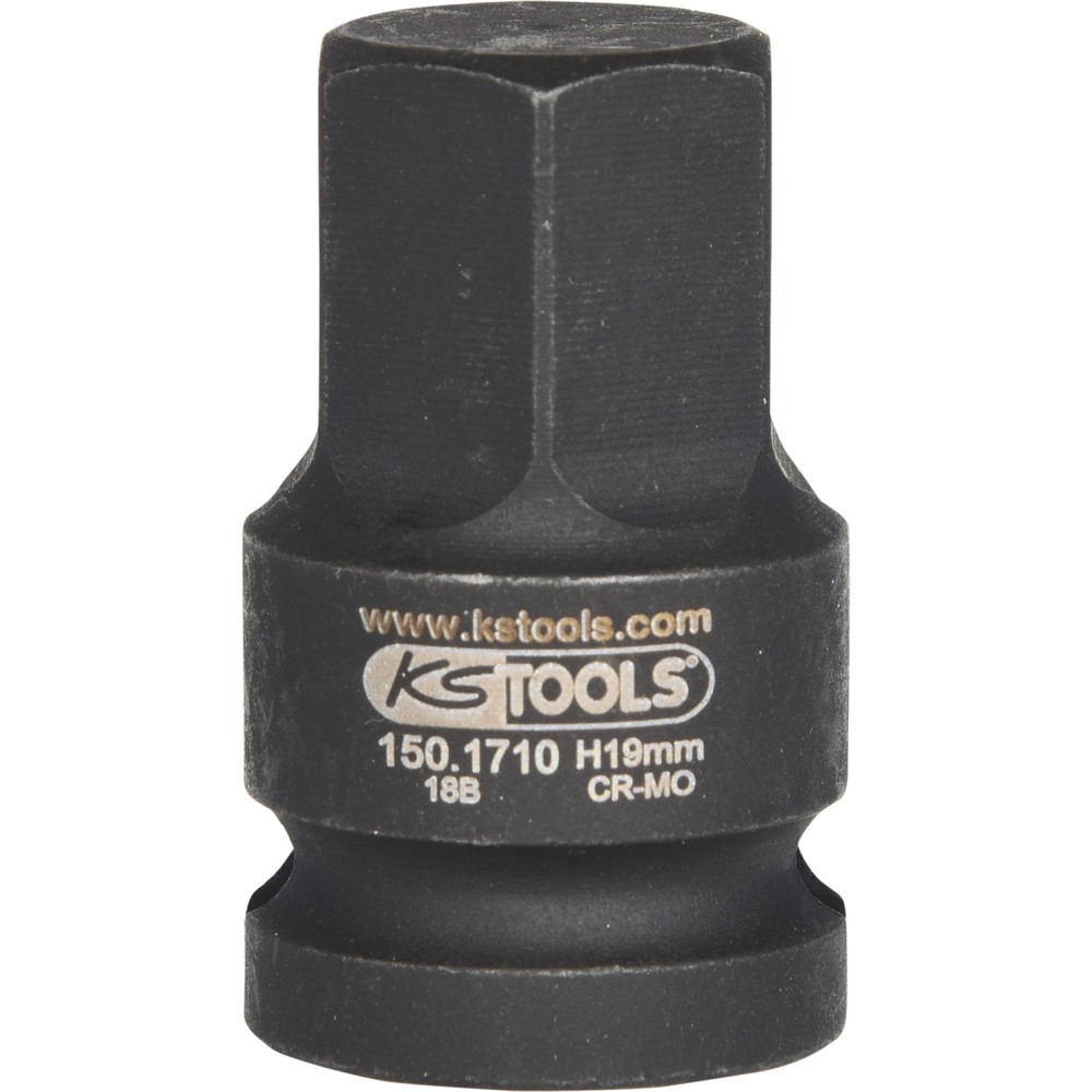 Produktabbildung Nr. 7: KS TOOLS 1/2" Kraft-Bit-Stecknuss, Innensechskant, 19mm