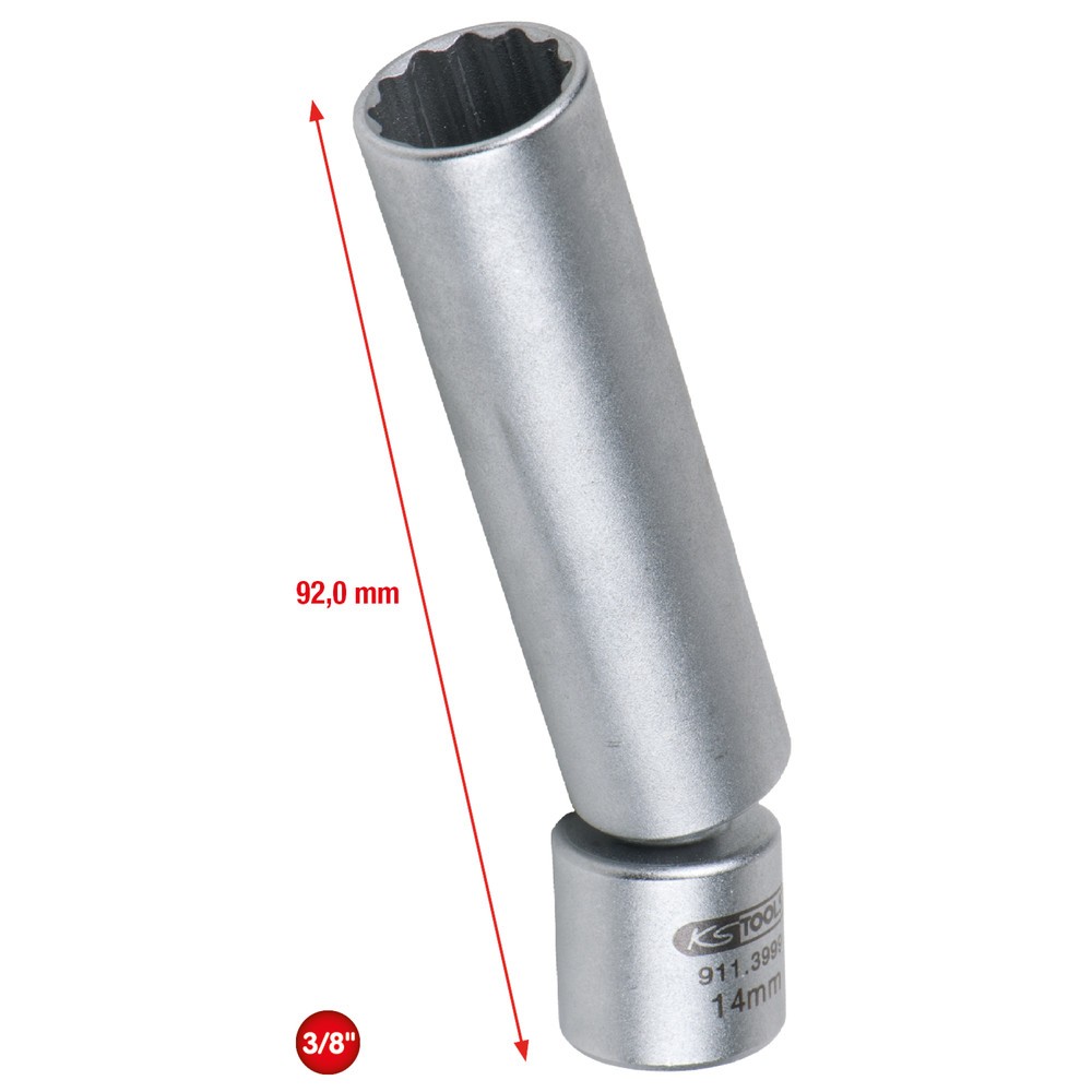 Produktabbildung Nr. 5: KS TOOLS 3/8" Spezial-Zündkerzen-Stecknuss für BMW mit Gelenk, 14mm