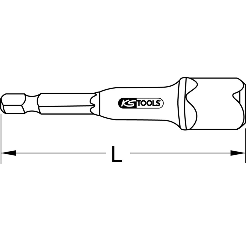 Produktabbildung Nr. 2: KS TOOLS 1/2" Spezialadapter, magnetisch, 72mm
