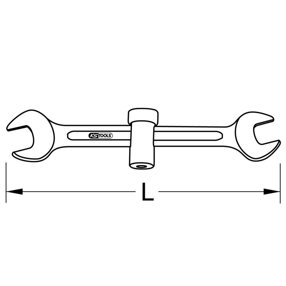 Produktabbildung Nr. 5: KS TOOLS Spezialschlüssel Sanitär 17 x 19mm, 220mm