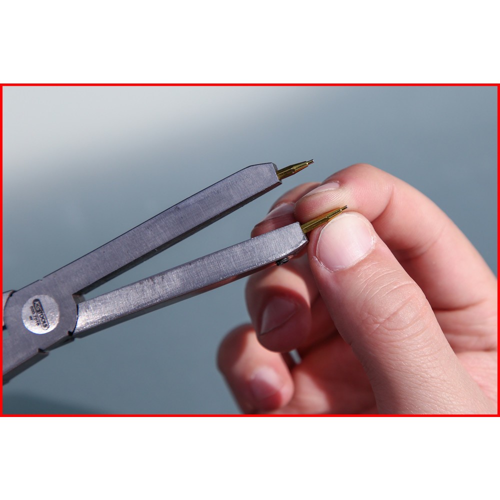 Produktabbildung Nr. 3: KS TOOLS Spitzenpaar für Doppelgelenk-Sicherungszangen, 1,0 mm, gerade