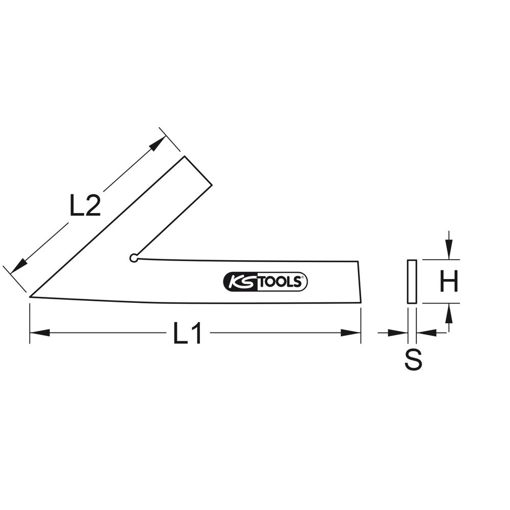 Produktabbildung Nr. 2: KS TOOLS Spitzwinkel 45°