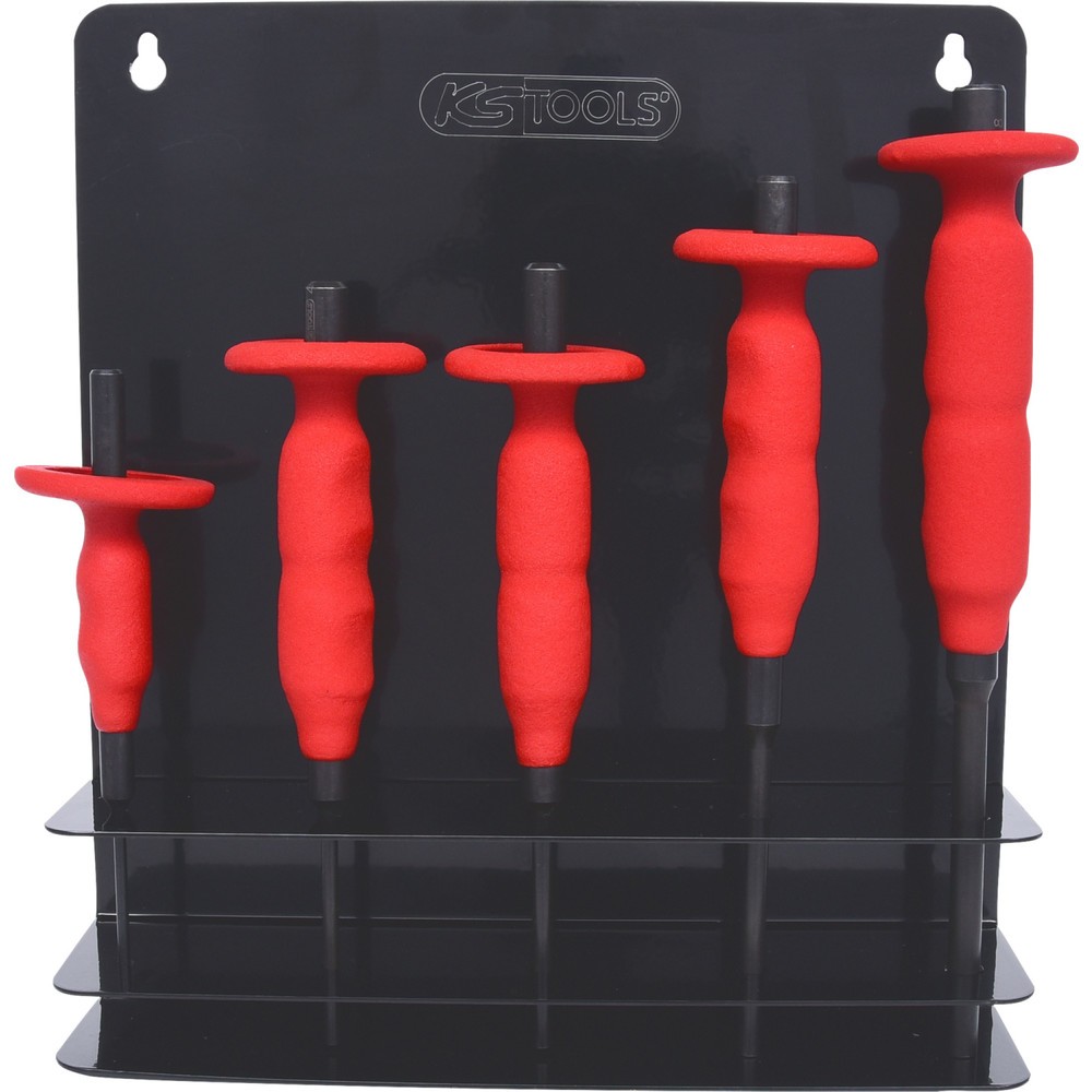 Produktabbildung Nr. 1: KS TOOLS Splintentreibersatz mit Handschutzgriff, 5-tlg 3-8mm