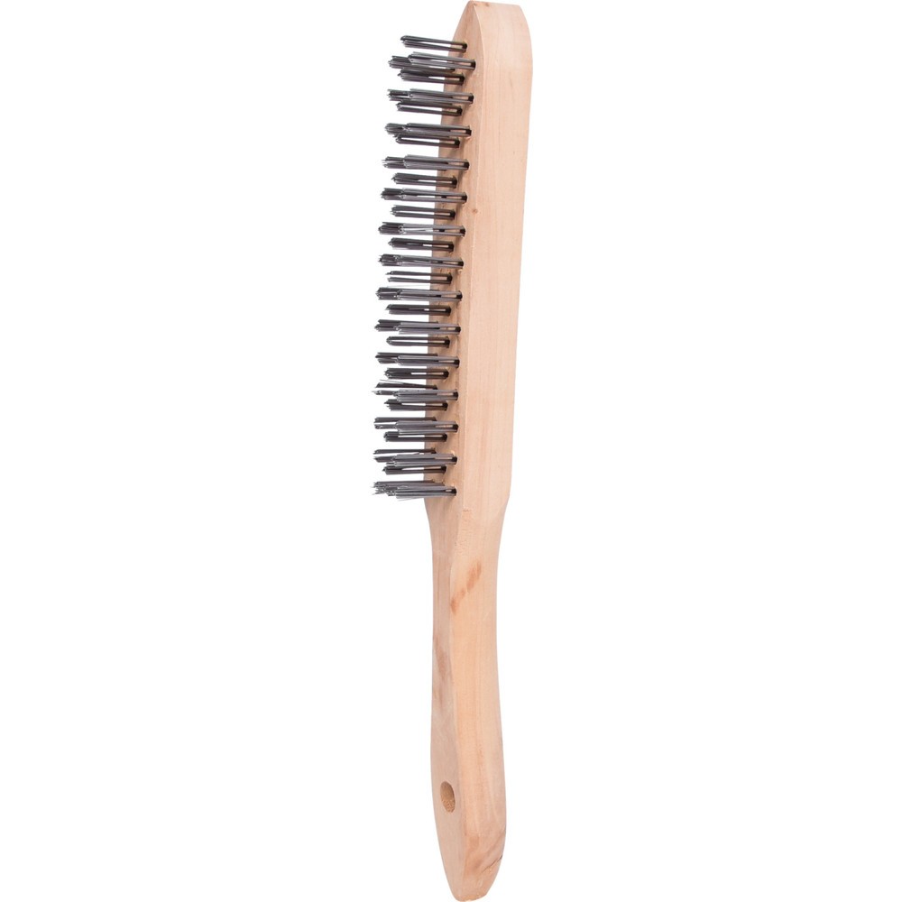 Produktabbildung: KS TOOLS Stahl-Handdrahtbürste 3-reihig, 290mm