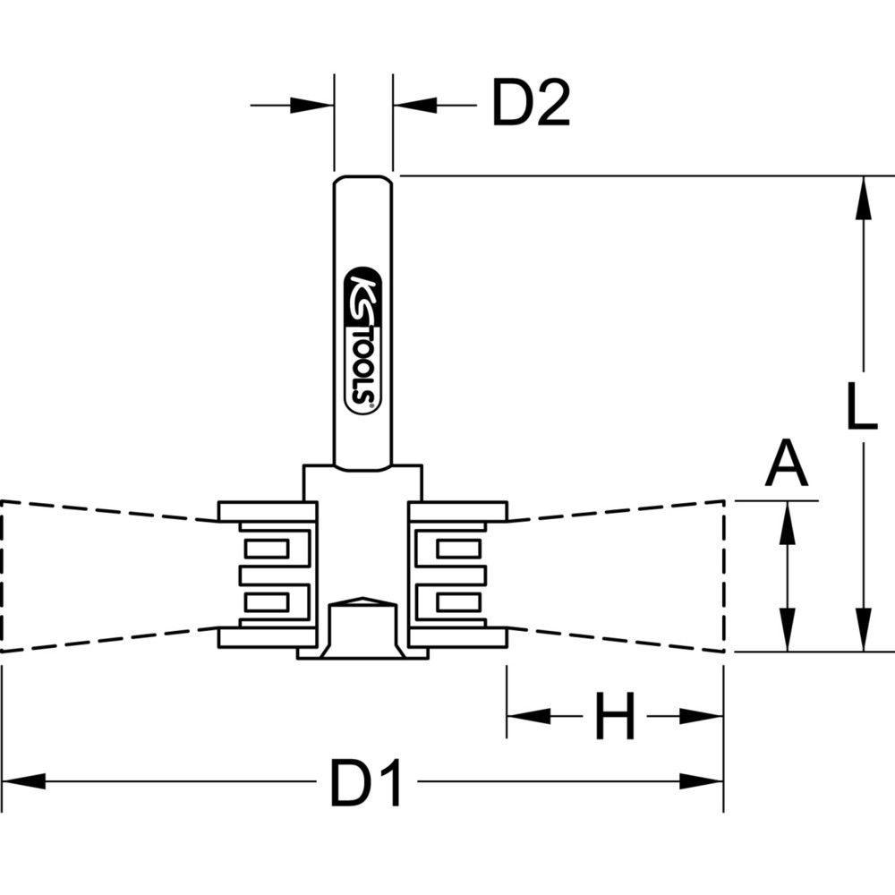 Produktabbildung Nr. 5: KS TOOLS Stahldrahtbürstenscheibe 0,3mm, Ø 63mm