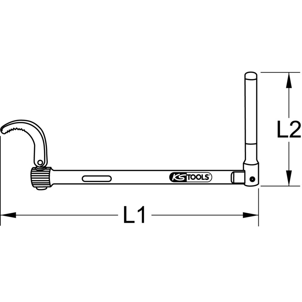 Produktabbildung Nr. 6: KS TOOLS Standhahn-Mutternschlüssel Ø 10-32mm, 275mm