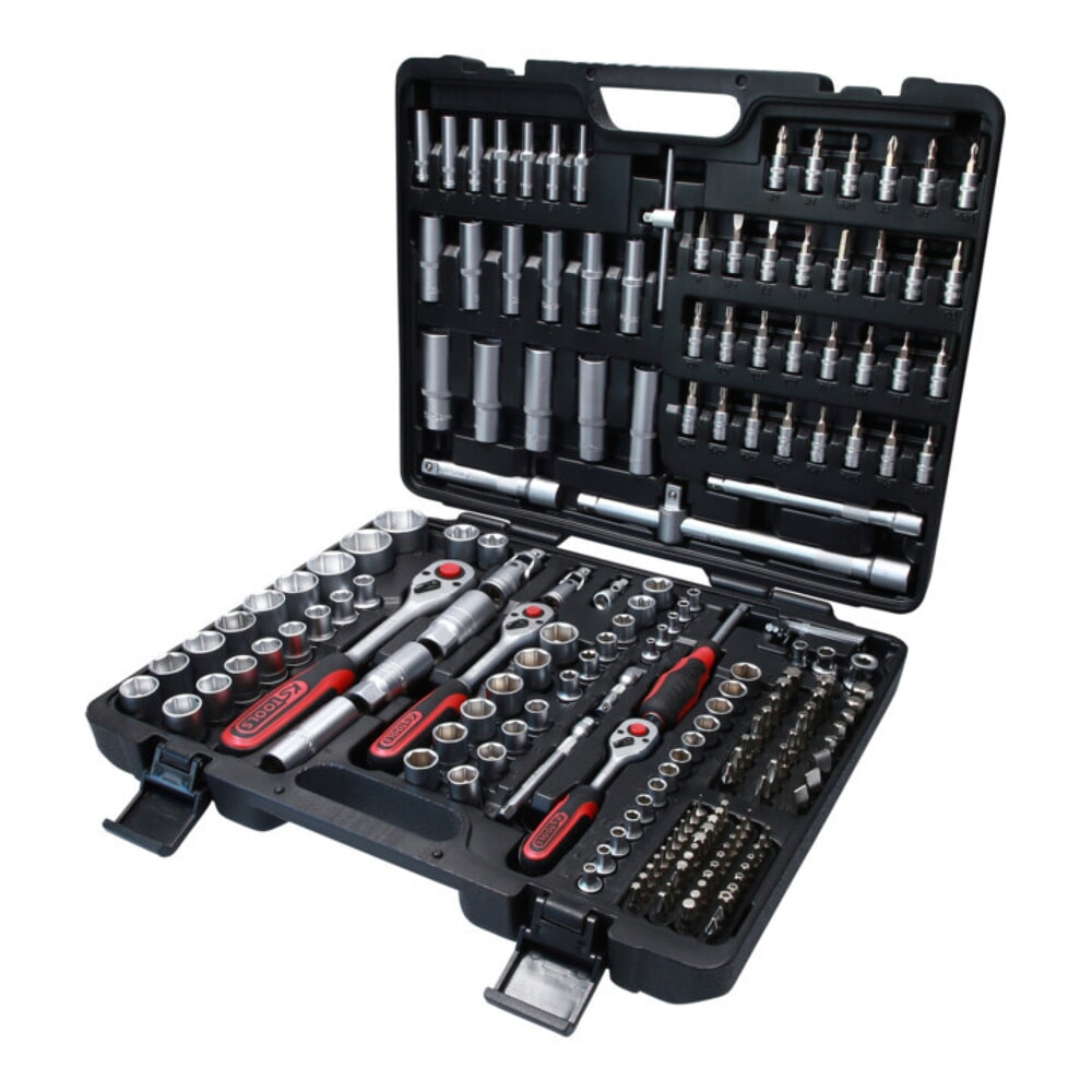 Produktabbildung: KS TOOLS 1/4"+3/8"+1/2" Steckschlüssel-Satz, 195-tlg