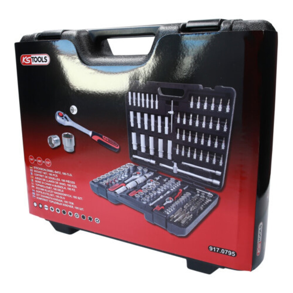 Produktabbildung Nr. 2: KS TOOLS 1/4"+3/8"+1/2" Steckschlüssel-Satz, 195-tlg