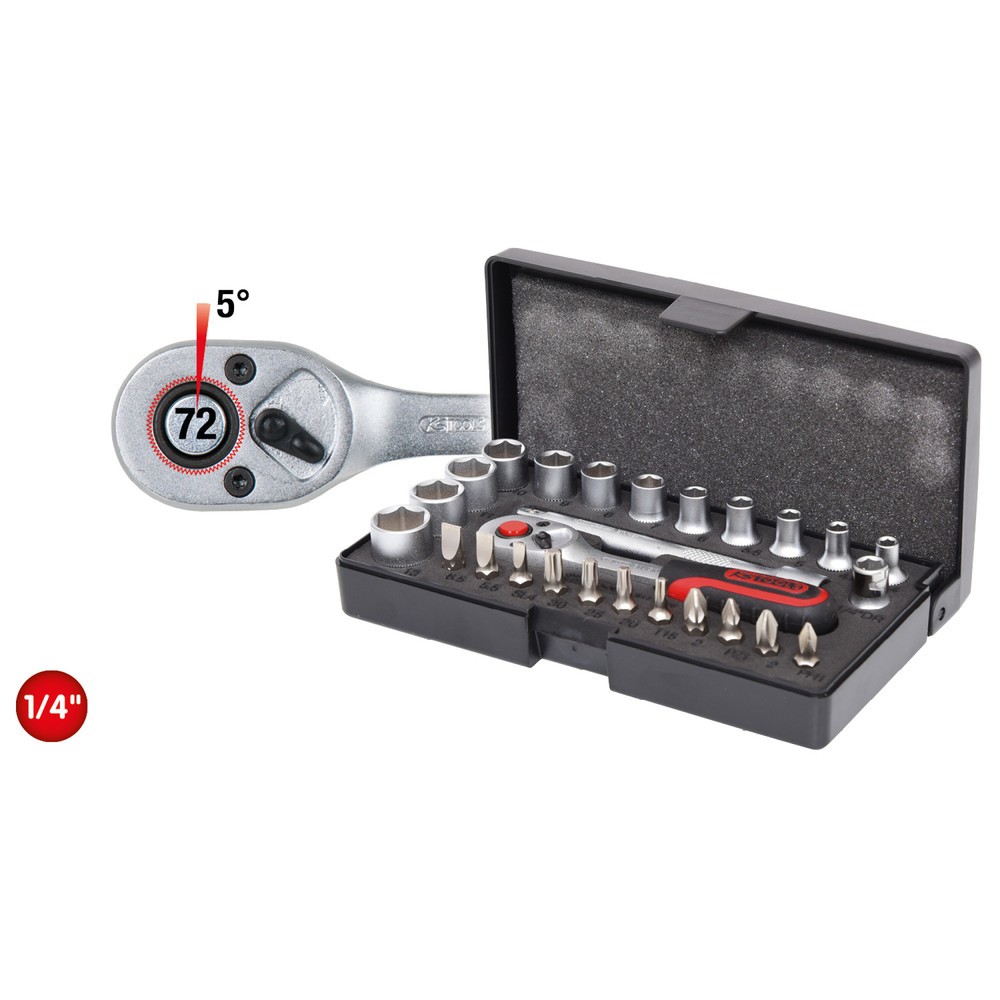 Produktabbildung: KS TOOLS 1/4" Steckschlüssel-Satz, 26-tlg