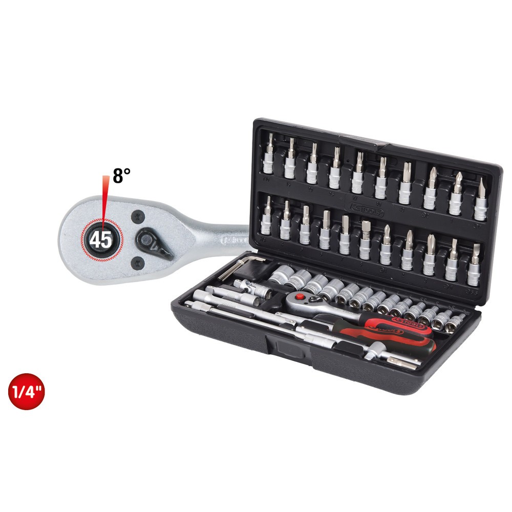 Produktabbildung: KS TOOLS 1/4" Steckschlüssel-Satz, 48-tlg