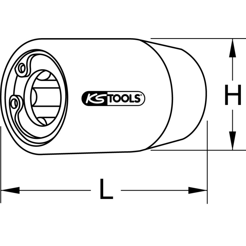 Produktabbildung Nr. 3: KS TOOLS 1/2" Stockschraubendreher, M8