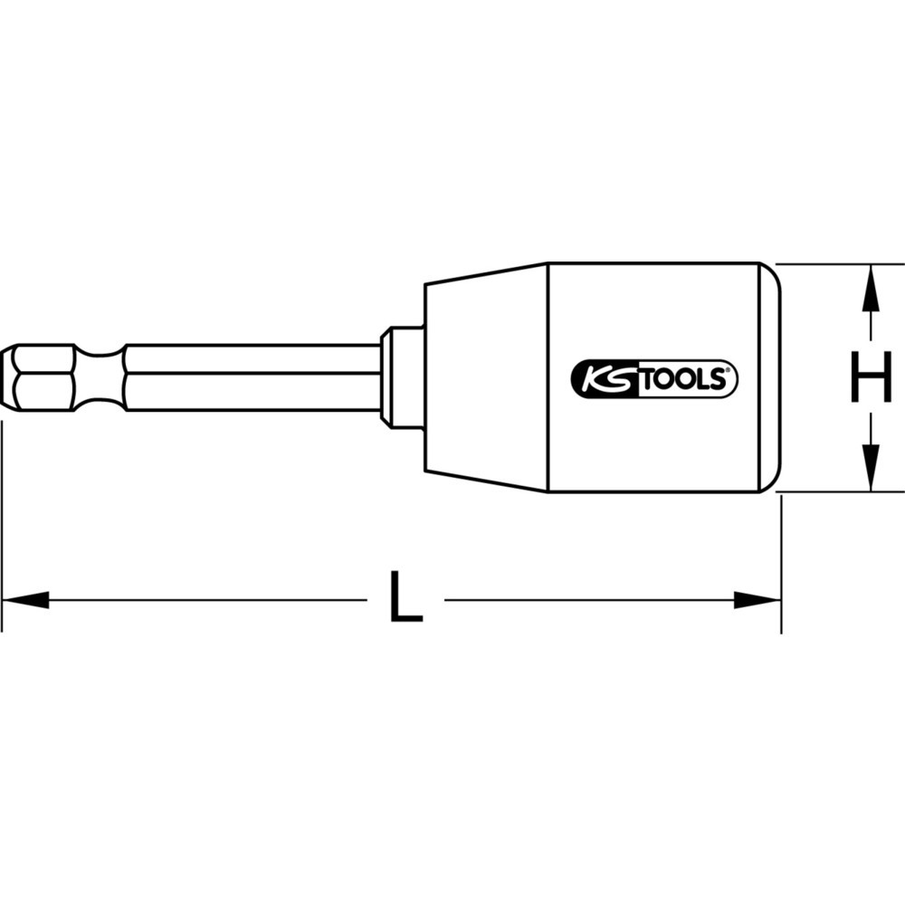 Produktabbildung Nr. 10: KS TOOLS 1/4" Stockschraubendreher, magnetisch, M10