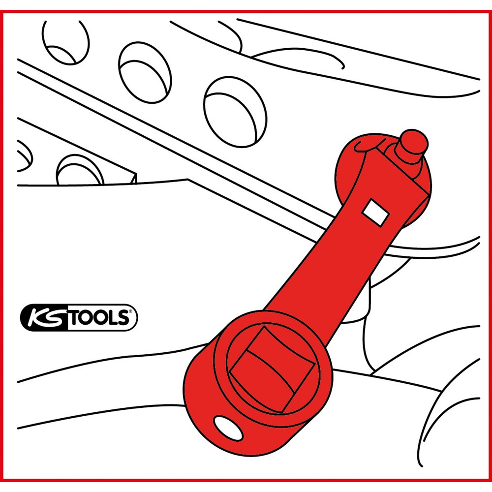 Produktabbildung Nr. 2: KS TOOLS 1/2" Sturzeinstellschlüssel für VAG
