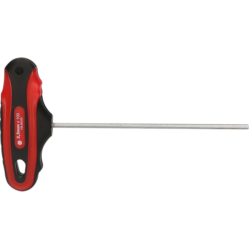 Produktabbildung Nr. 3: KS TOOLS T-Griff-Innensechskant-Schlüssel, 2,5mm, 130mm