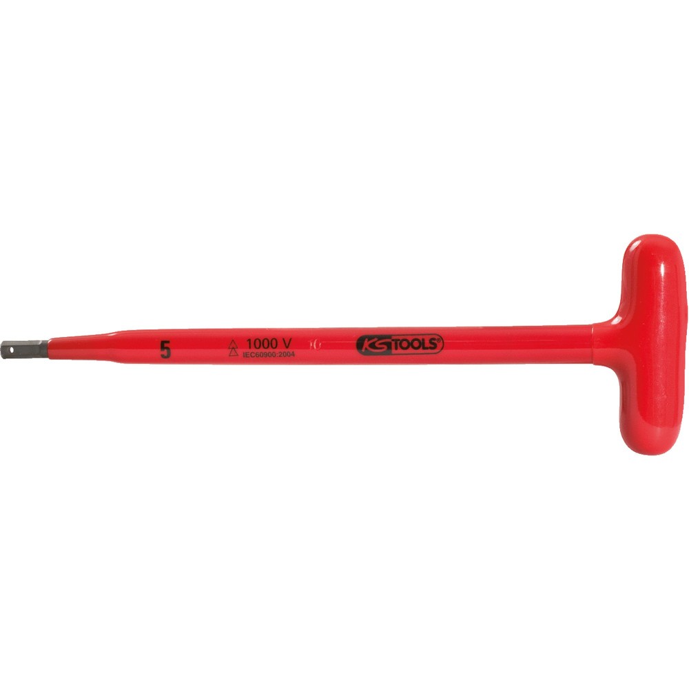 Produktabbildung Nr. 2: KS TOOLS T-Griff-Innensechskant-Stiftschlüssel mit Schutzisolierung, 5x120mm