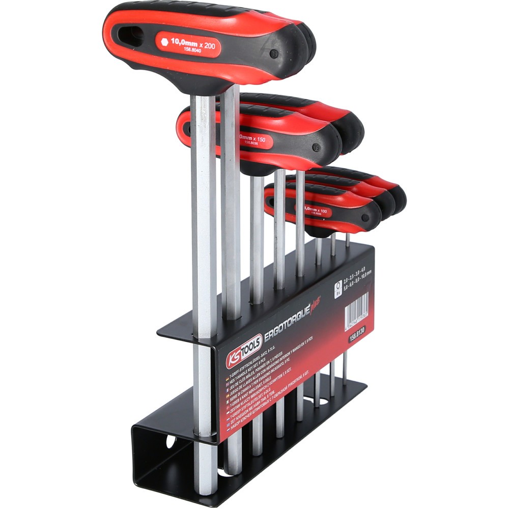 Produktabbildung Nr. 4: KS TOOLS T-Griff-Innensechskant-Schlüssel-Satz, 8-tlg