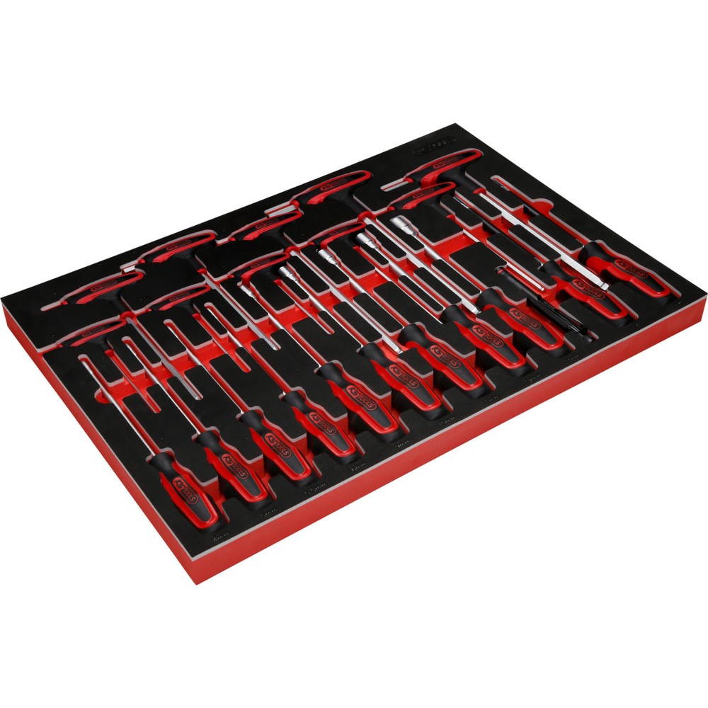 Produktabbildung Nr. 5: KS TOOLS T-Griff- und Schraubendreher-Satz in Schaumstoffeinlage, 22-tlg