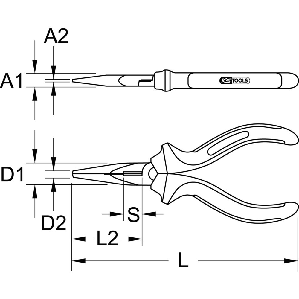 Produktabbildung Nr. 5: KS TOOLS Telefonzange, 165mm