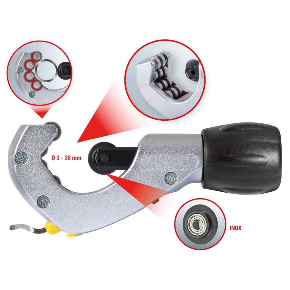 Produktabbildung Nr. 4: KS TOOLS Teleskop-Rohrabschneider für Edelstahl (Inox) Rohre, 3-38mm