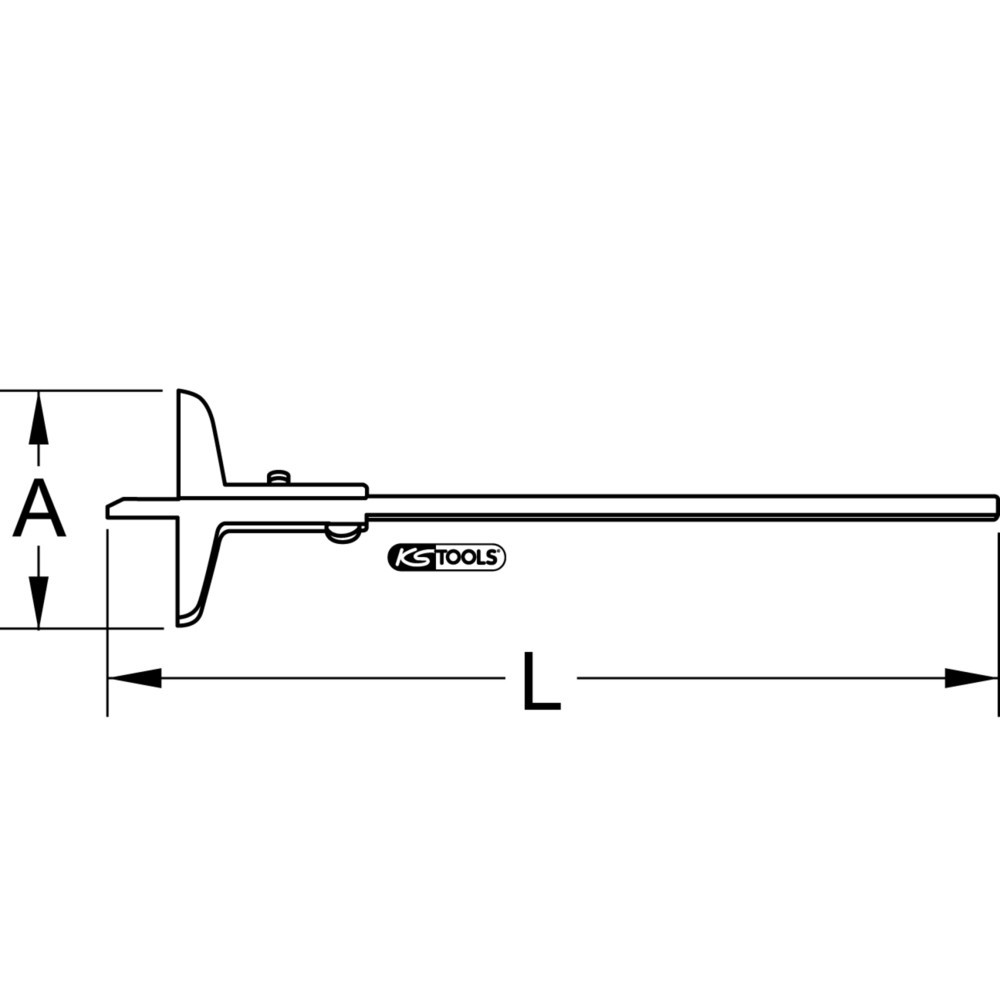 Produktabbildung Nr. 4: KS TOOLS Tiefenmessschieber, 0-150mm
