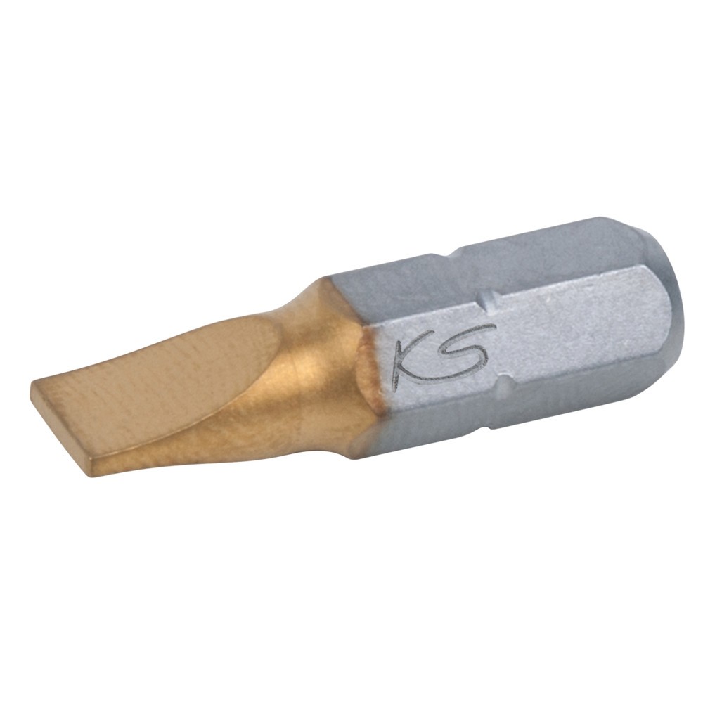 Produktabbildung Nr. 2: KS TOOLS 1/4" TiN Bit Schlitz, 25mm, 6,5mm