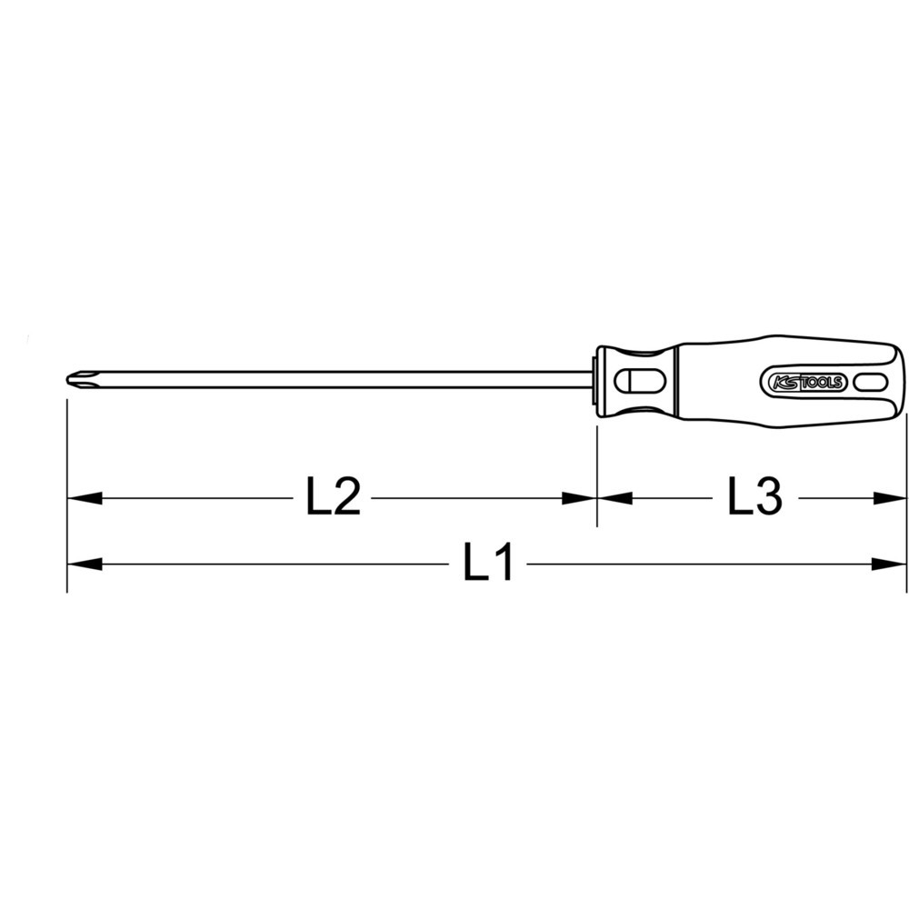 Produktabbildung: KS TOOLS TITANplus Schraubendreher, PH1