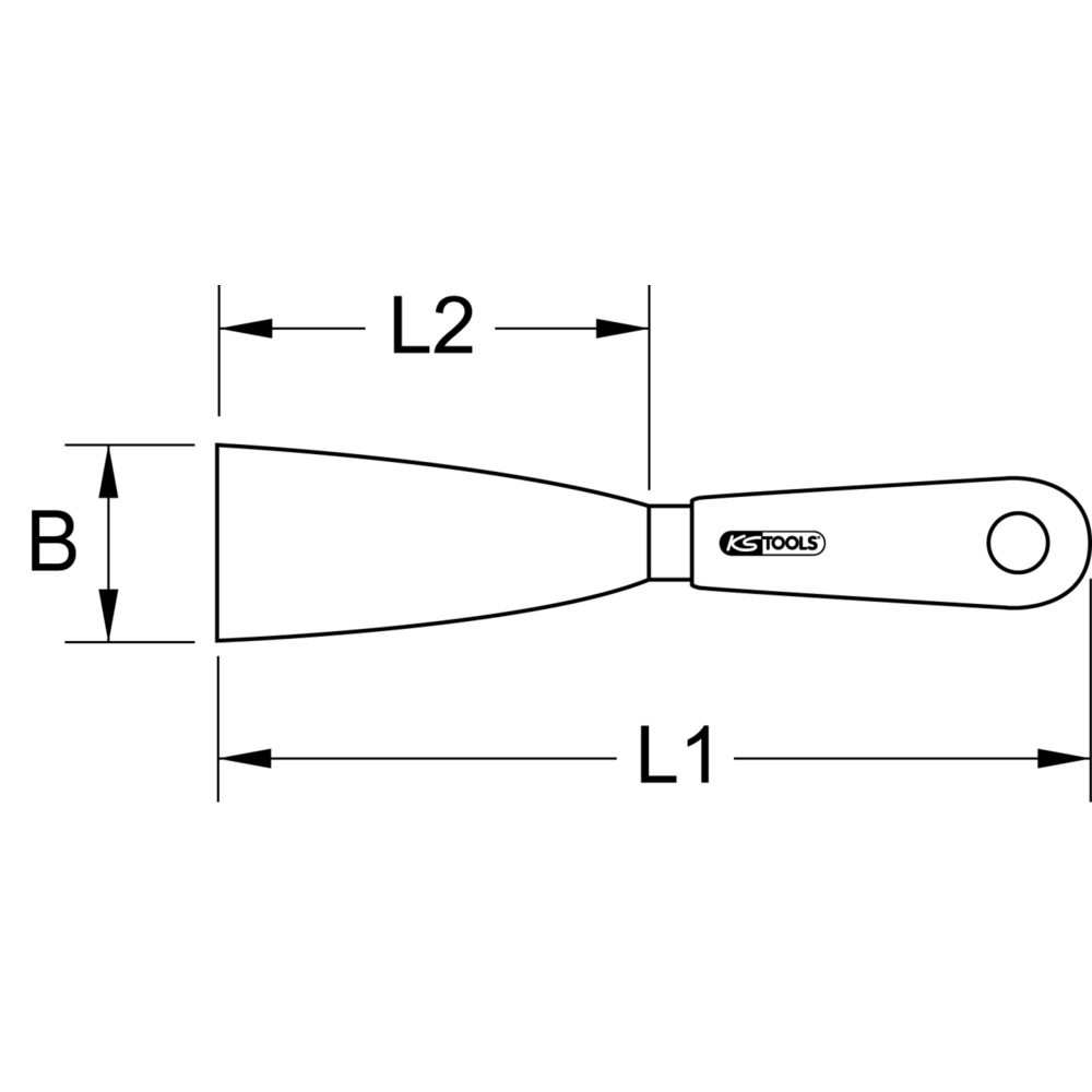 Produktabbildung Nr. 5: KS TOOLS TITANplus Spachtel, 210mm