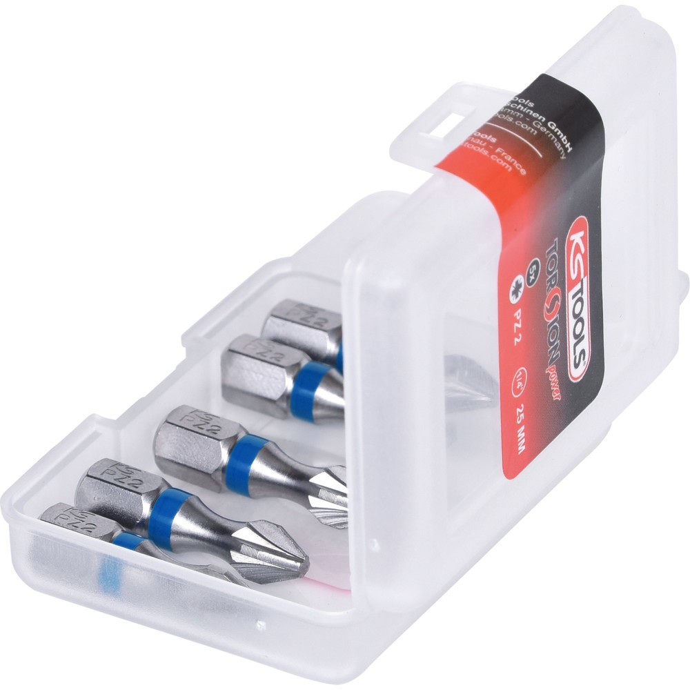 Produktabbildung Nr. 2: KS TOOLS 1/4" TORSIONpower Bit, 25mm, PZ2, 5er Pack