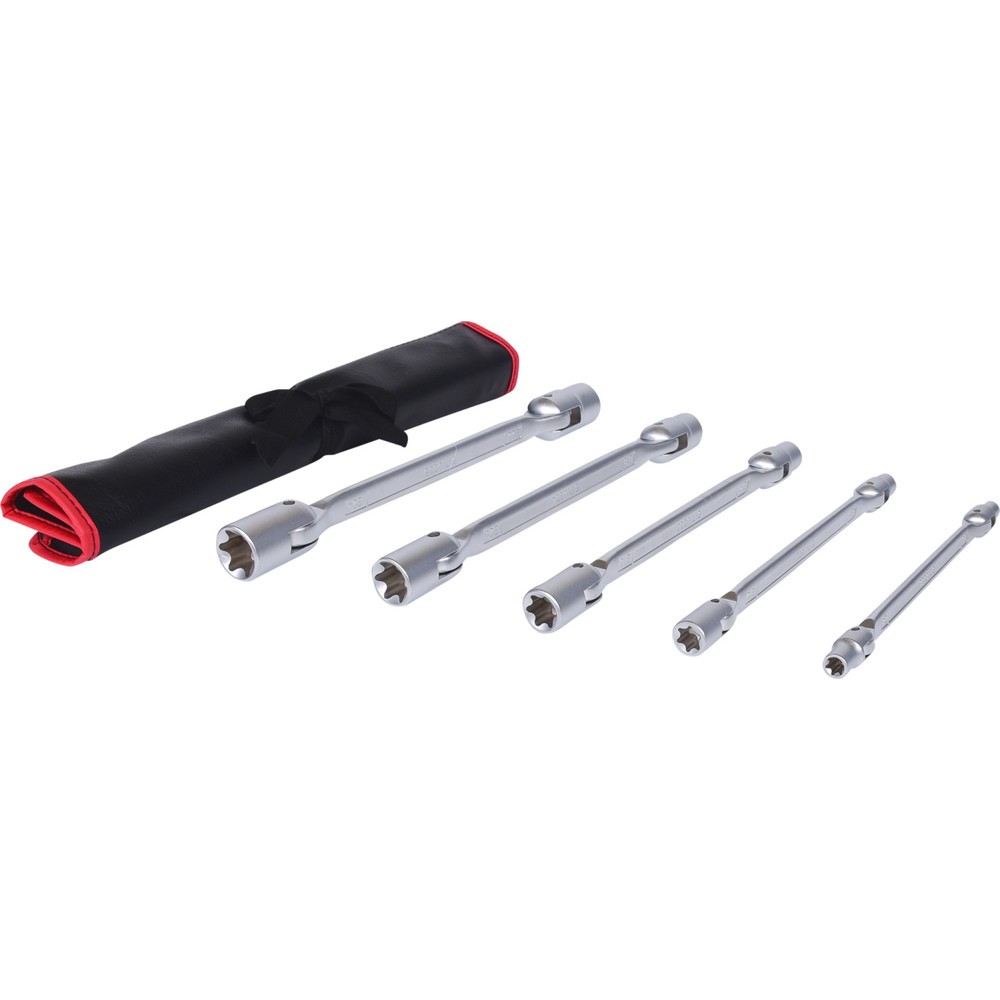 Produktabbildung: KS TOOLS Torx-E-Doppel-Gelenkschlüssel-Satz, 5-tlg